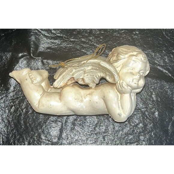 Lot 16 CHERUB Angels Ornament Hollow Plastic Mold Victorian Style Christmas Tree - Picture 3 of 13